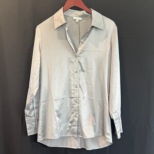 Elegant Women's Silver Blouse